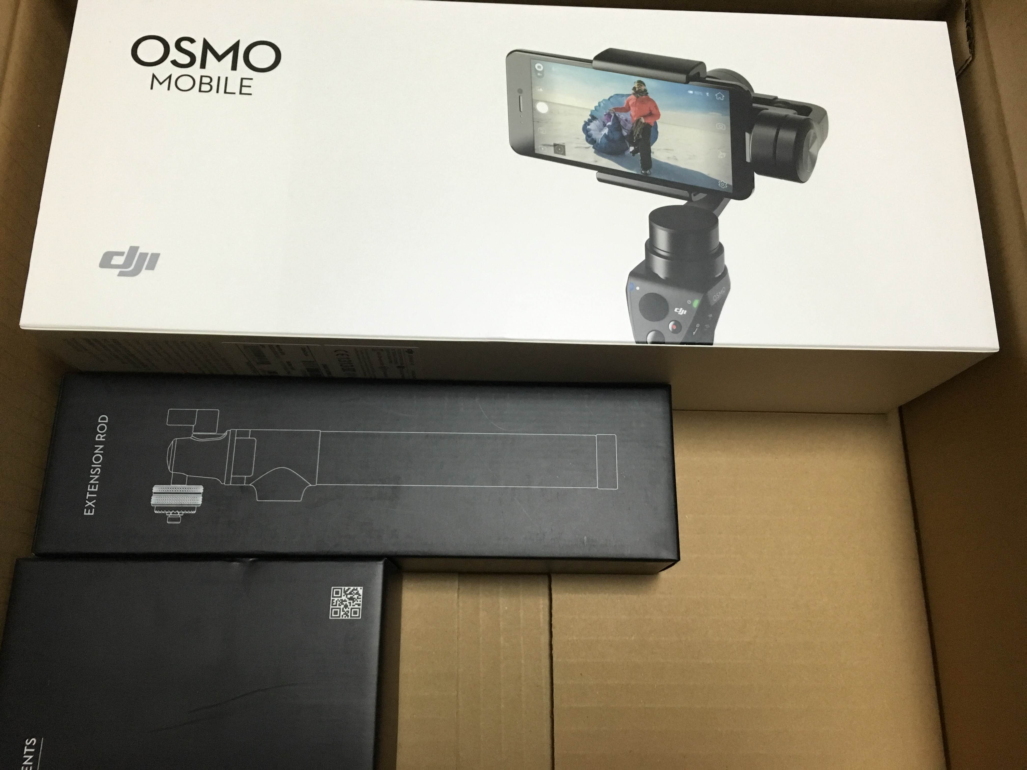DJI社は仕事が早い!昨日注文したOsmo Mobileが本日到着!