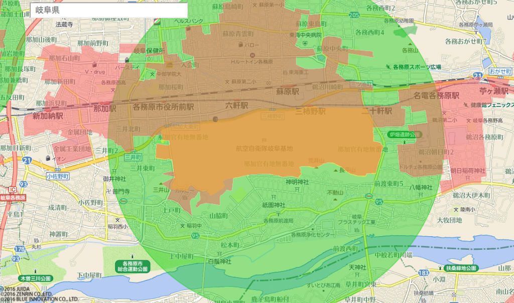 岐阜県でドローンを飛行許可なく飛ばせる場所を探してみた。
