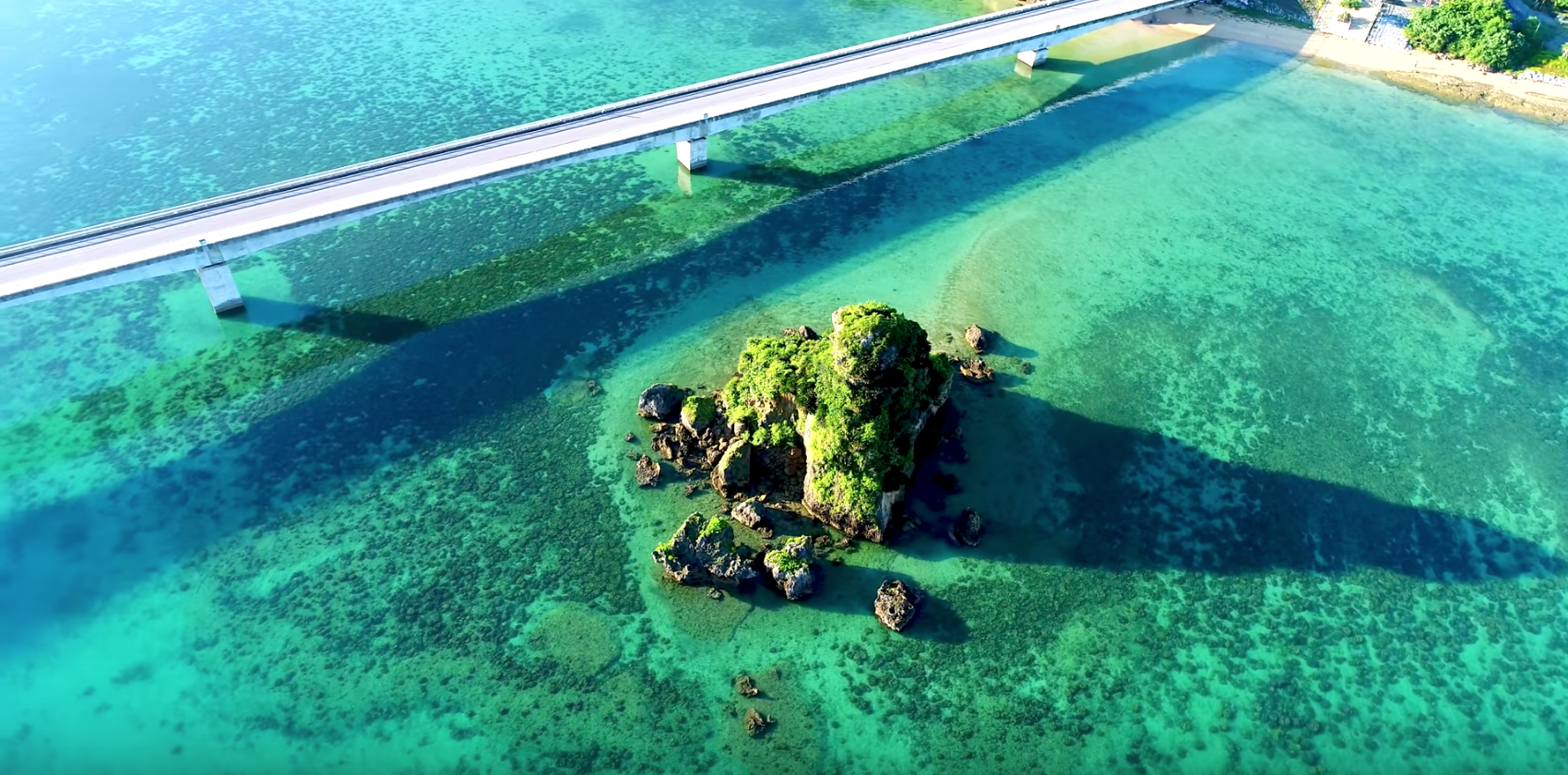 沖縄ドローン空撮|古宇利大橋をPhantom4Pro・Mavic PROで空撮してみた。