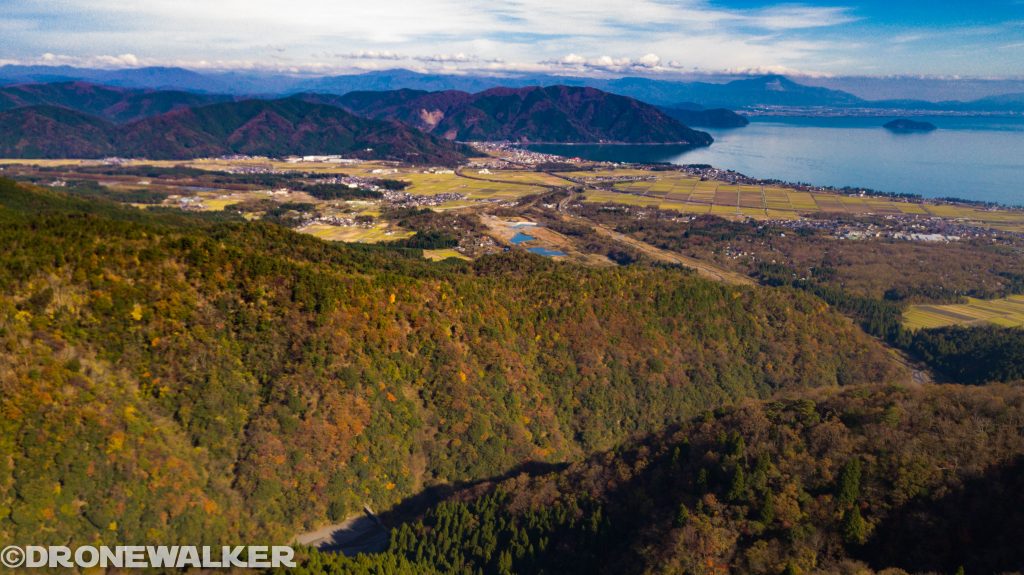 ドローンで楽しむ滋賀県秋の紅葉