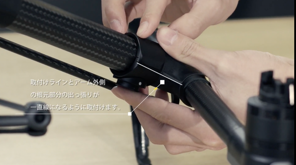 DJI ドローンInspire 2(インスパイア2)を手持ちカメラにする ハンドルグリップ取付け方法