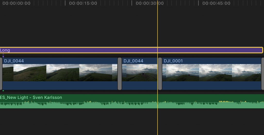 Final Cut Pro Xで全てレイヤーに同時にエフェクト編集をする方法