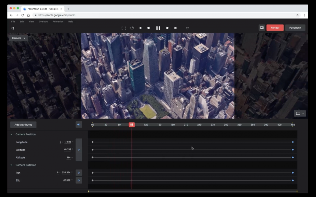 『Google Earth Studio』のおすすめ活用方法