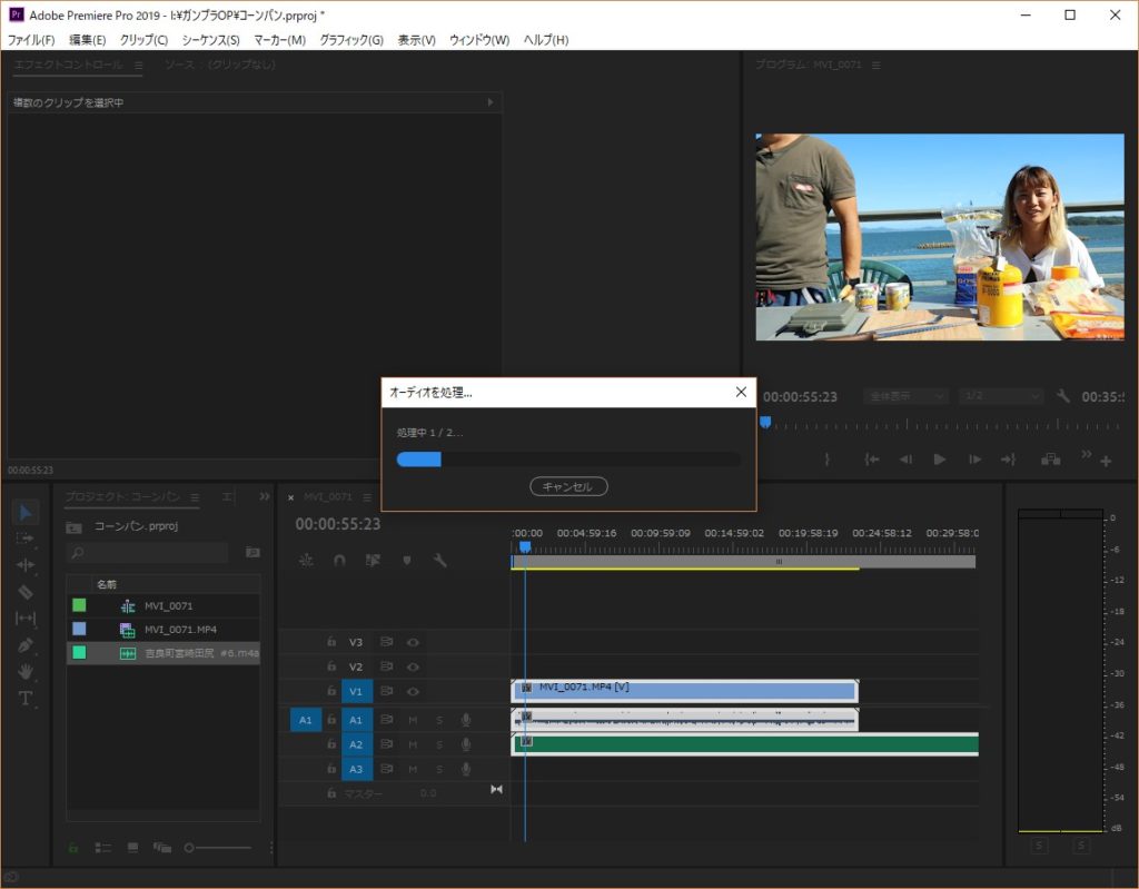 【Premiere Pro】別録りした音声と動画を同期(一致)させる方法