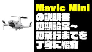 【日本一わかりやすい】Mavic Mini(マビックミニ)の使い方を丁寧に解説